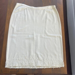 Skirt stretch sparking XL elastic belt Etincelle cream